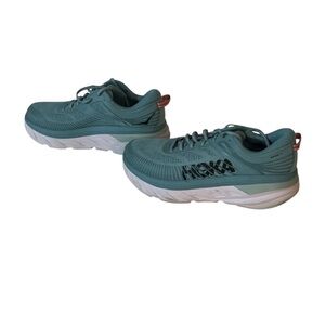Hoka One One Bondi 7 Women’s Size 10D Wide • Teal Blue Running Shoes